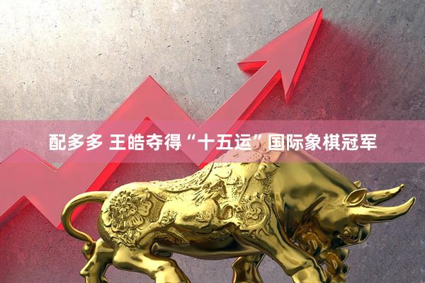 配多多 王皓夺得“十五运”国际象棋冠军