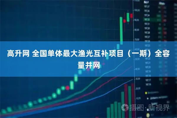 高升网 全国单体最大渔光互补项目（一期）全容量并网